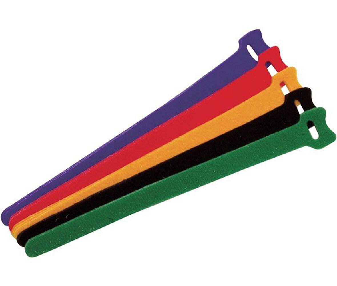 Proskit MS-V306 15cm Tekrar Kullanılabilir Renkli Cırt Kablo Bağı 15Adet
