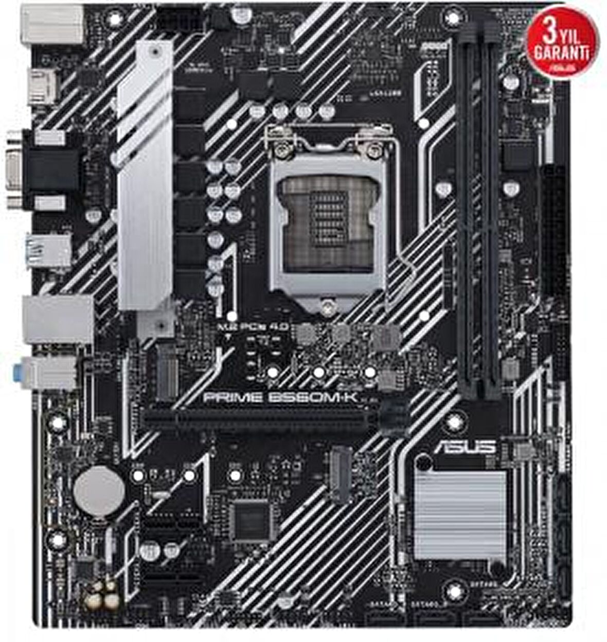 ASUS PRIME B560M-K B560 DDR4 Vga GLan ATX HDMI USB3.2 M2 RGB 1200Pv2 Anakart
