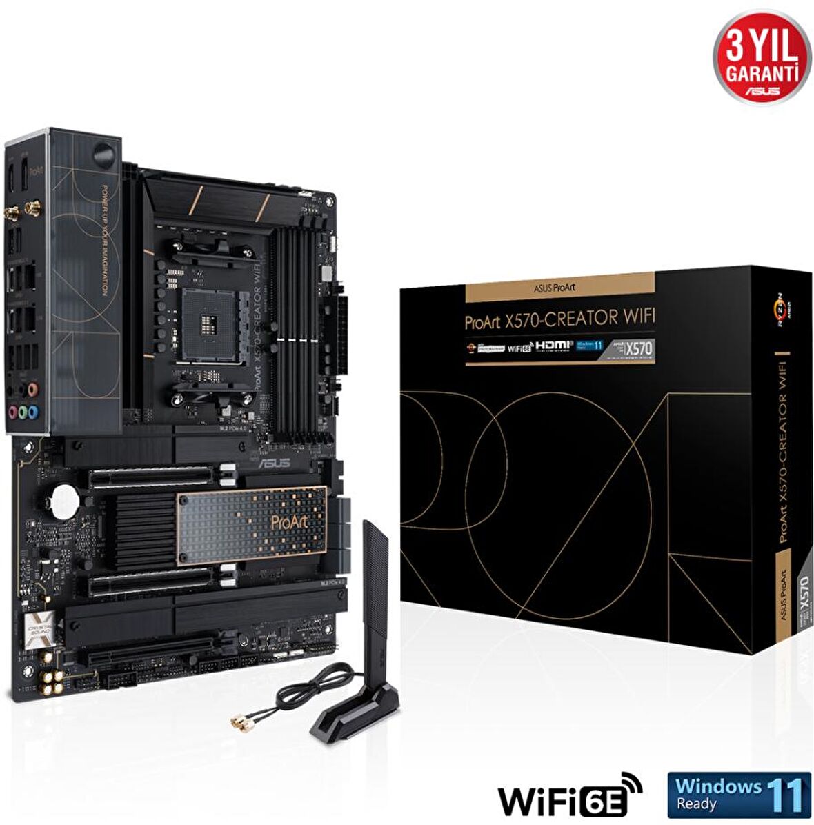 Asus ProART X570-CREATOR AMD X570 AM4 DDR4 5100 MHz Gaming Anakart