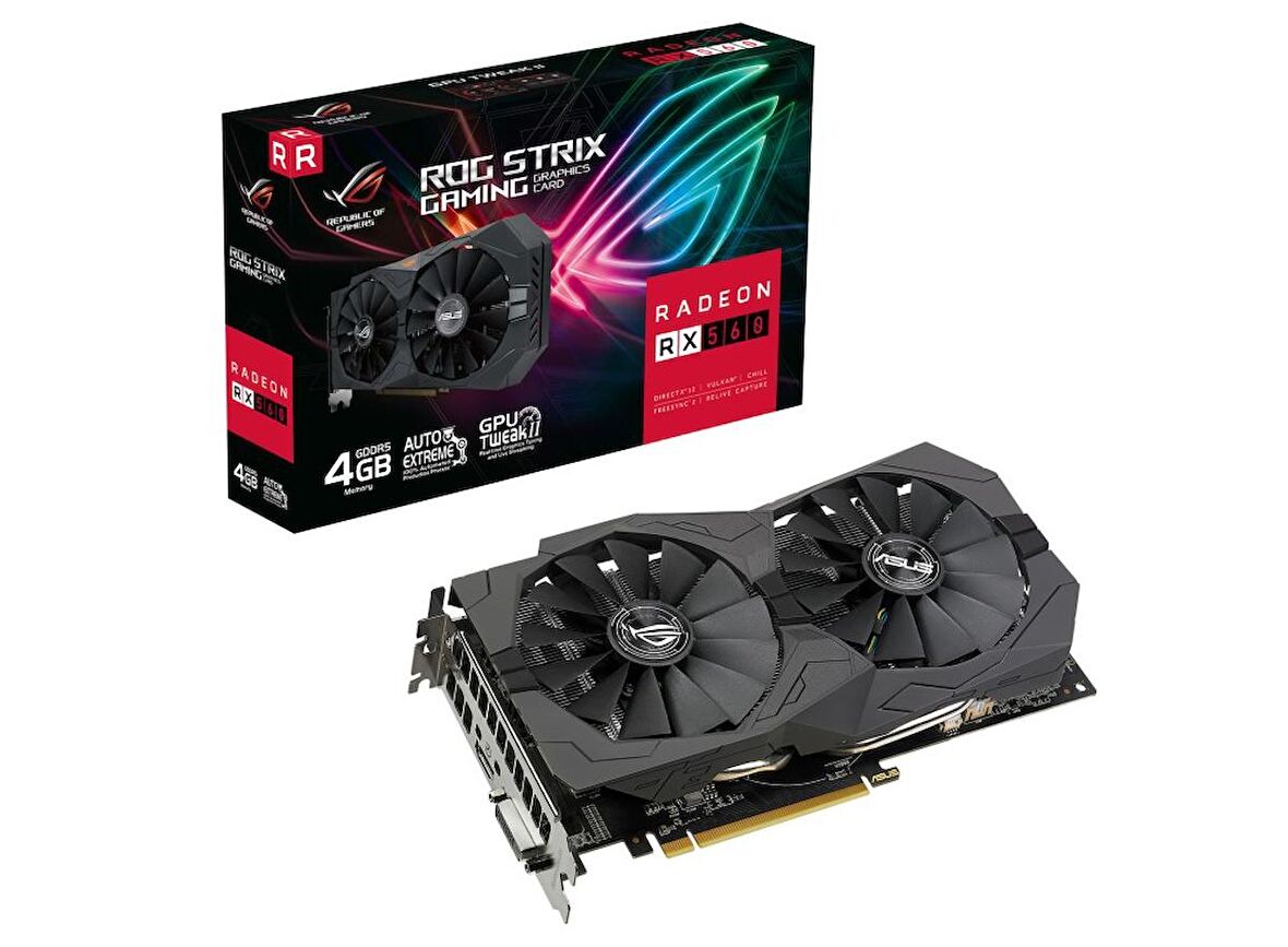 Asus Rog Strix RX 560 128 Bit GDDR5 4 GB Ekran Kartı