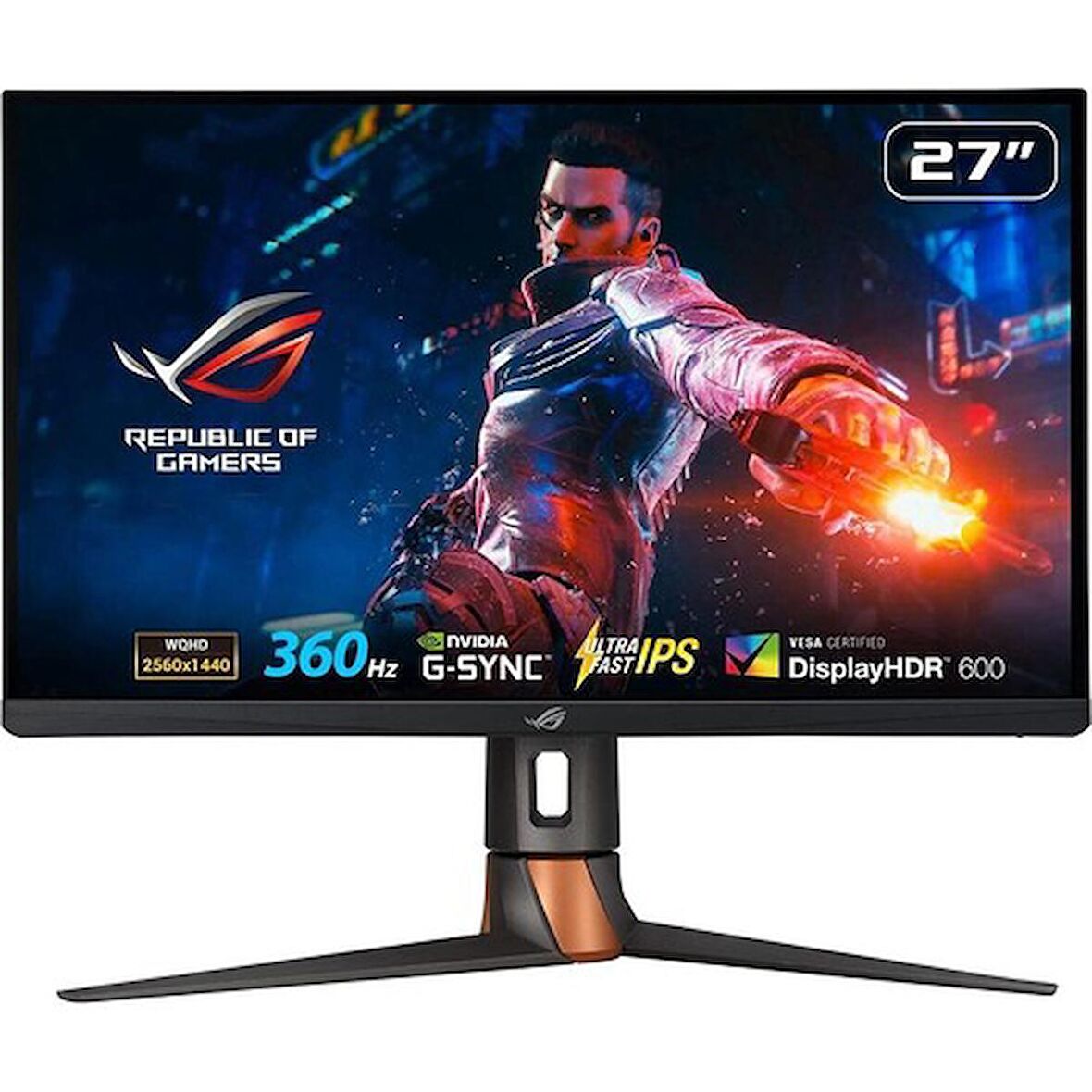 ASUS Rog Swift PG27AQN 27 inç 360Hz 1ms WQHD Fast IPS G-SYNC HDR10 Gaming Monitör