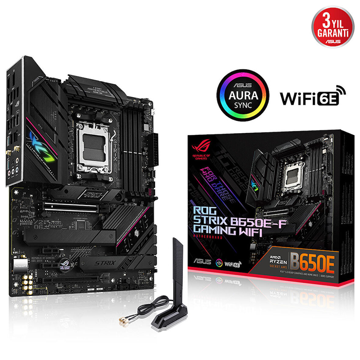 Asus ROG STRIX B650E-F GAMING AMD B650 AM5 DDR5 6400 MHz Gaming Anakart