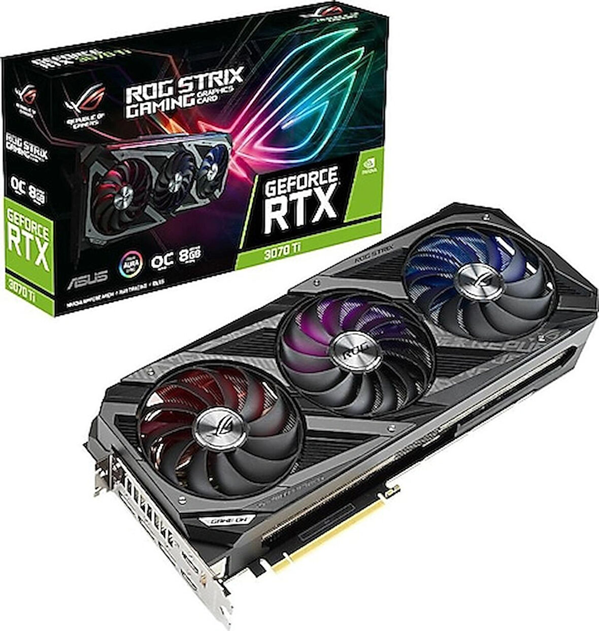 Yenilenmiş Asus ROG Strix GeForce RTX 3070 Ti OC Edition Ekran Kartı