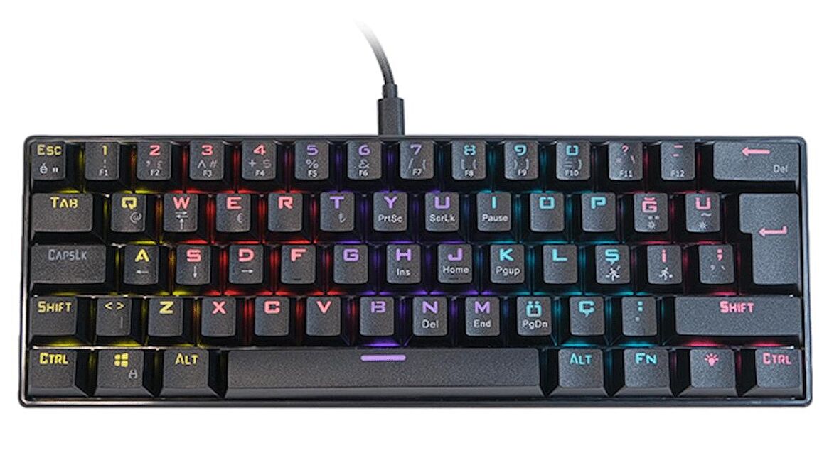 XPG Summoner Mini RGB Blue Switch Türkçe Kablolu Gaming Klavye