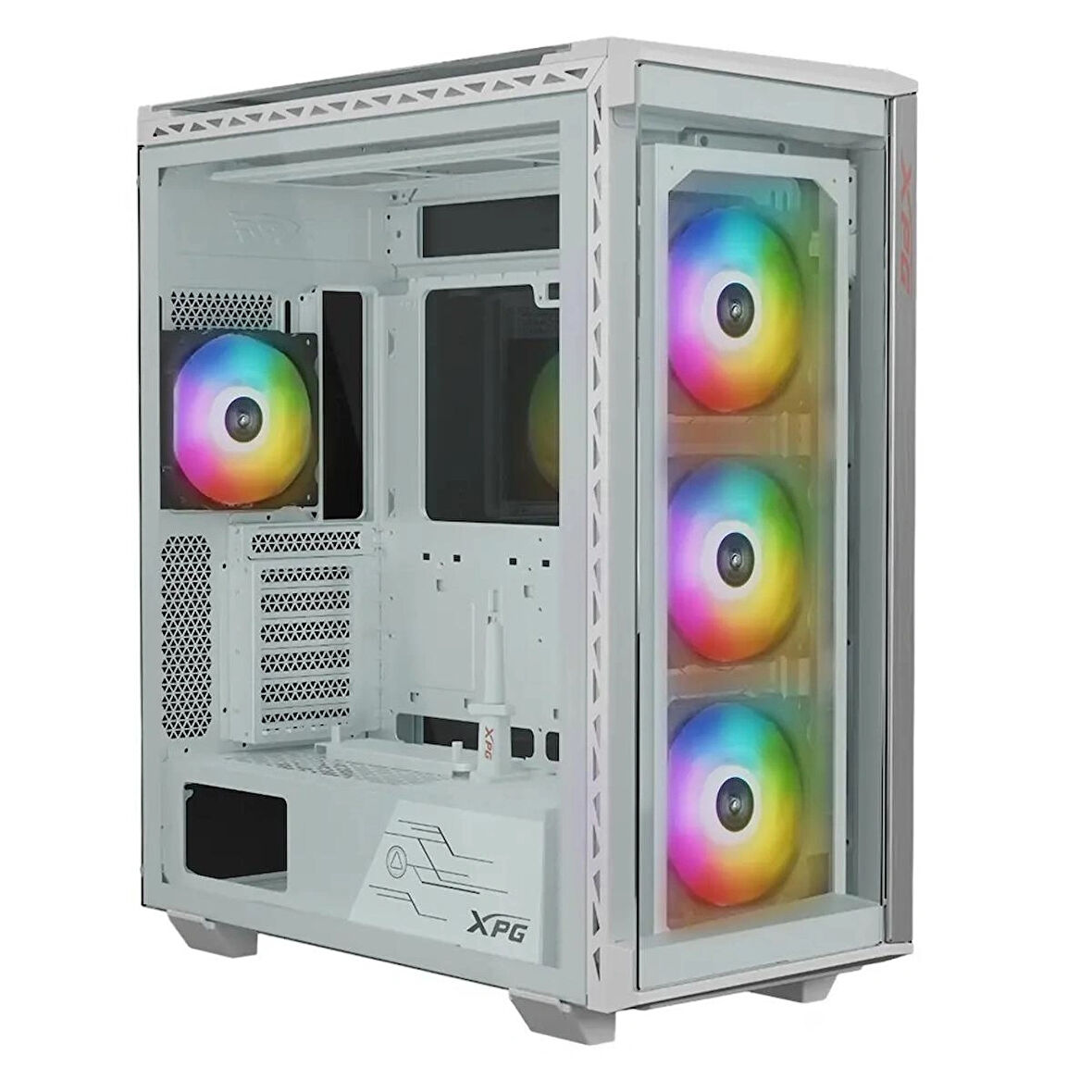 XPG Battlecruiser II ARGB White Temperli Cam USB 3.2 E-ATX Full Tower Beyaz Gaming Kasa (BATTLECRUISERIIST-WHCWW)