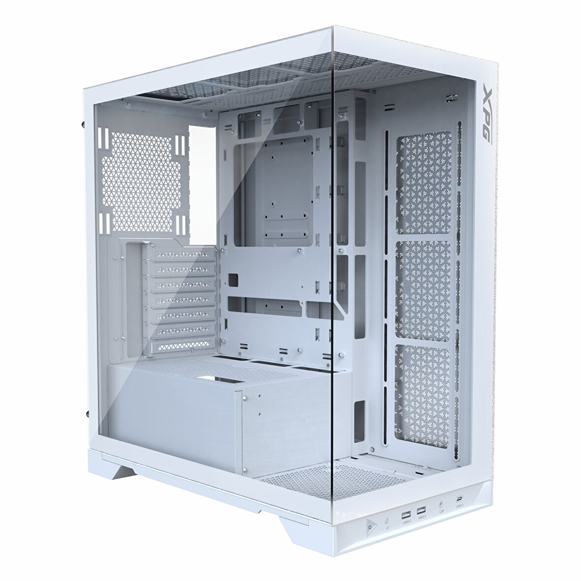 XPG Invader X USB 3.2 ARGB ATX Mid Tower Beyaz Kasa
