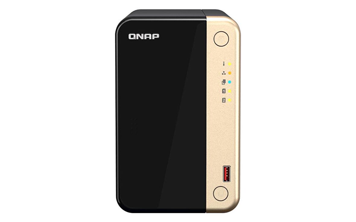 QNAP TS-264-8G 2 HDD Yuvalı, 8GB Ram,2 x M.2 2280 PCIe Gen 3 x2 Bağlantı Noktalı NAS Depolama Ünitesi (TS-264-8G)