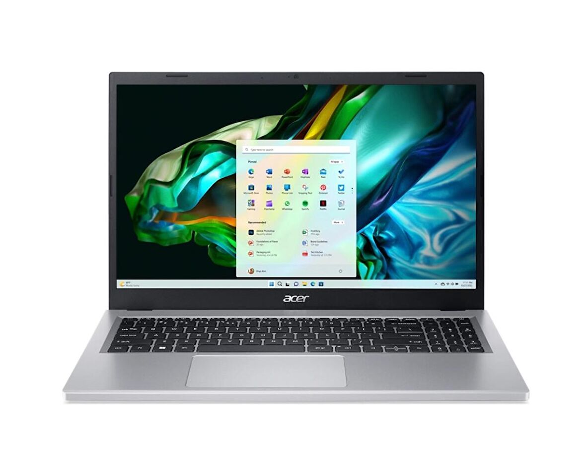 ACER ASPiRE 3 A315-510P-38X0 15.6” FHD INTEL i3-N305 8 GB DDR5 RAM 256 GB SSD FREEDOS PC GÜMÜŞ NX.KDHEY.003