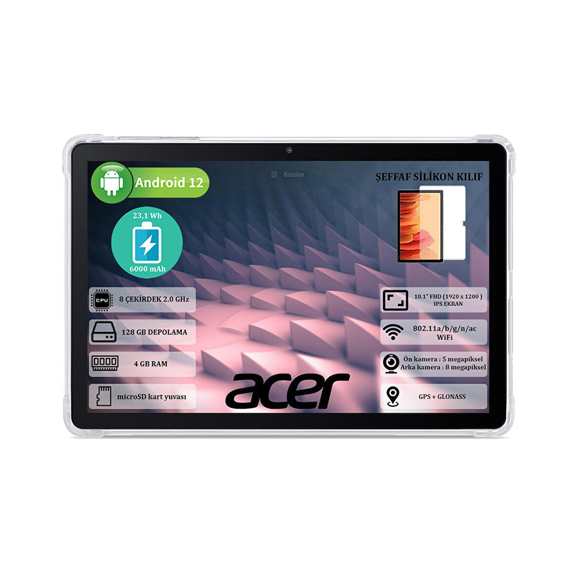 Acer Iconia M10 4 GB Ram 128 GB SSD 10.1" Wuxga (1920 x 1200 ) IPS Yeni Nesil Android Tablet NT.LFUEY.001