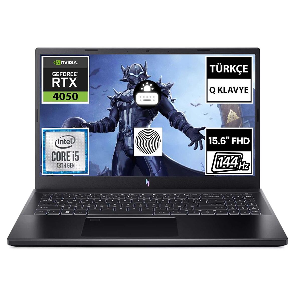 Acer Nitro V 15 ANV15-51-54UY NH.QNBEY.001 i5-13420H 8GB 512SSD RTX4050 15.6" FullHD FreeDOS Taşınabilir Bilgisayar