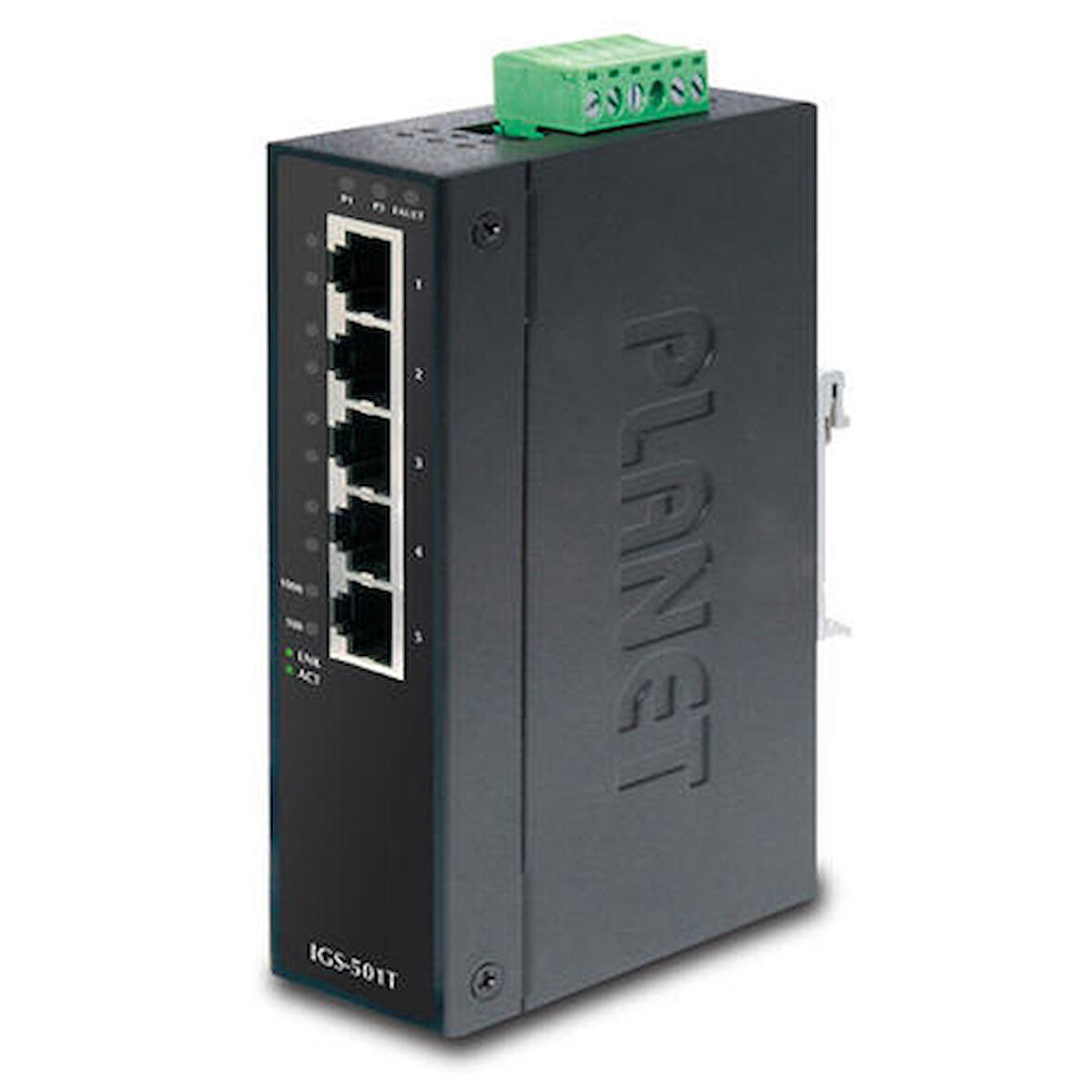 Planet PL-IGS-501T 5 Port 10/100/1000T Gigbit Endüstriyel Ethernet Switch