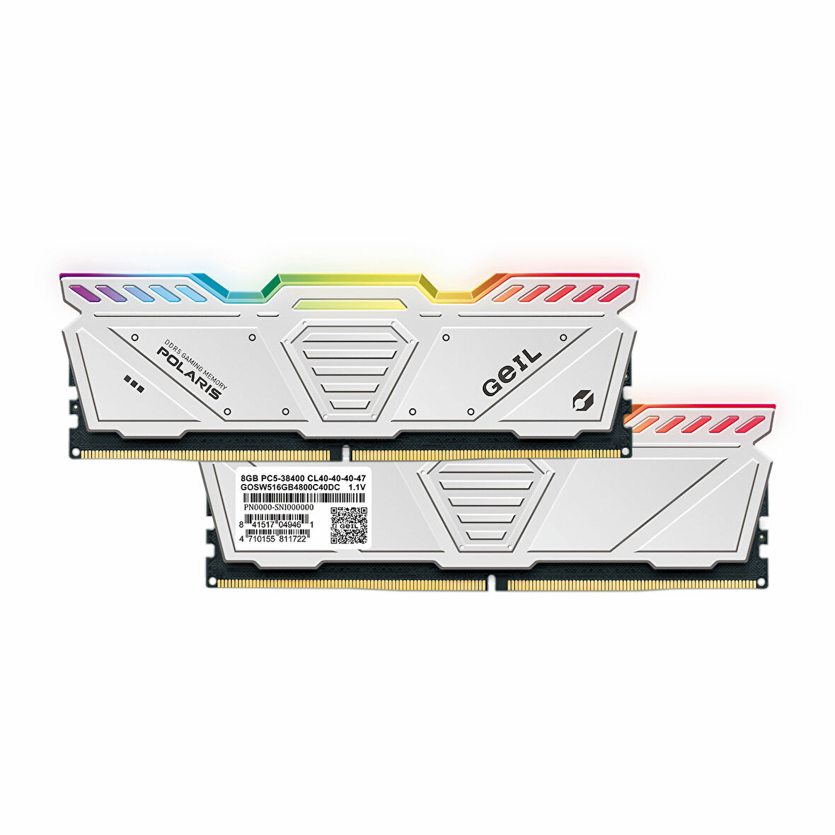 Geil Polaris RGB GAOW532GB4800C40DC 32GB (2x16GB) DDR5 4800MHz CL40 Masaüstü Bellek