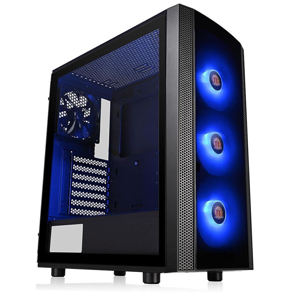 Thermaltake Versa J25 Tempered Glass RGB 120mmx3 Fanlı Siyah MidTower Oyuncu Kasası