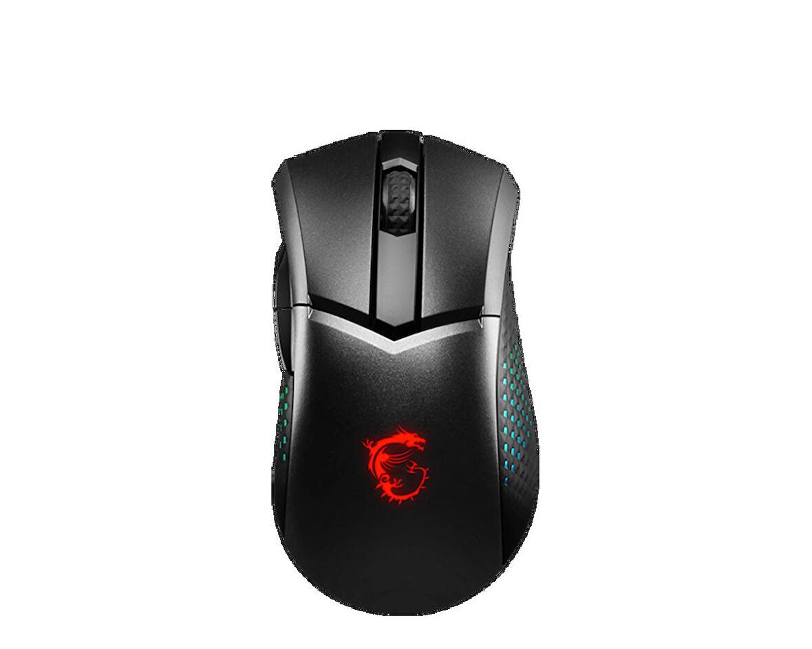 MSI GG CLUTCH GM51 LIGHTWEIGHT WIRELESS GAMING MOUSE MAX 26000 DPI OPTIK SENSOR 7KEY WITH WHEEL RGB LED MYSTIC LIGHT KABLOSUZ OYUNCU FARESI