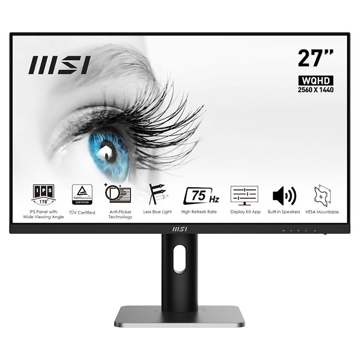 MSI PRO MP273QP 27" 4ms 75Hz QHD IPS Profesyonel Monitör