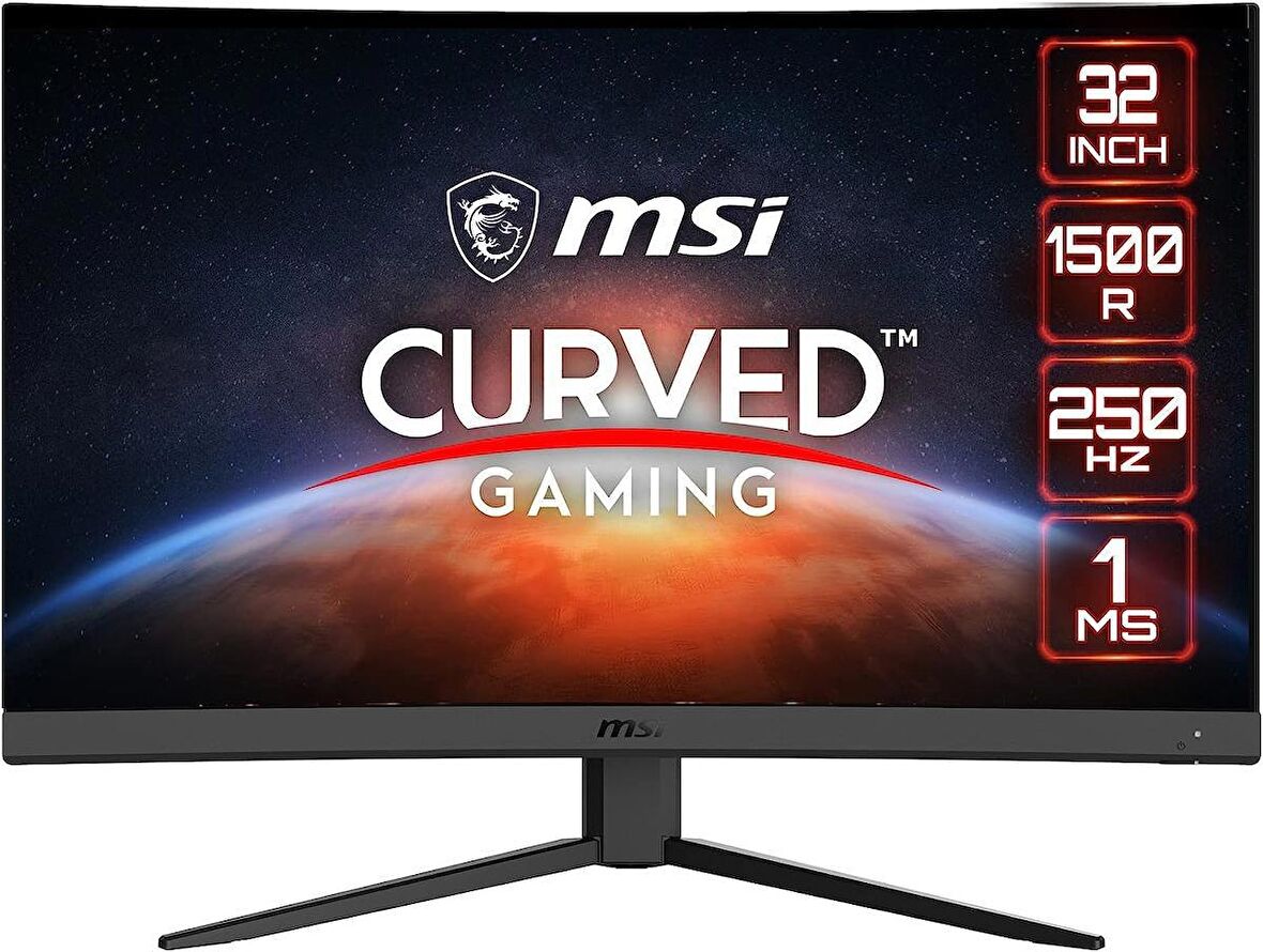 MSI G32C4X 31.5 1500R VA FHD 250HZ 1MS FREESYNC PREMIUM CURVED GAMING MONITOR