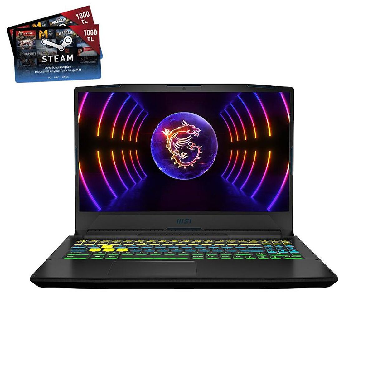 Msi NB CROSSHAIR 15 C12VE-409XTR Dahili Ekran Kartı Paylaşımlı 16 GB DDR5 512 GB 15.6 inç Full HD Freedos Notebook Dizüstü Bilgisayar