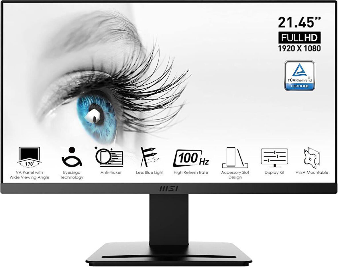 MSI PRO MP223 21.5" 1 ms Full HD 100 Hz Monitör - teşhir