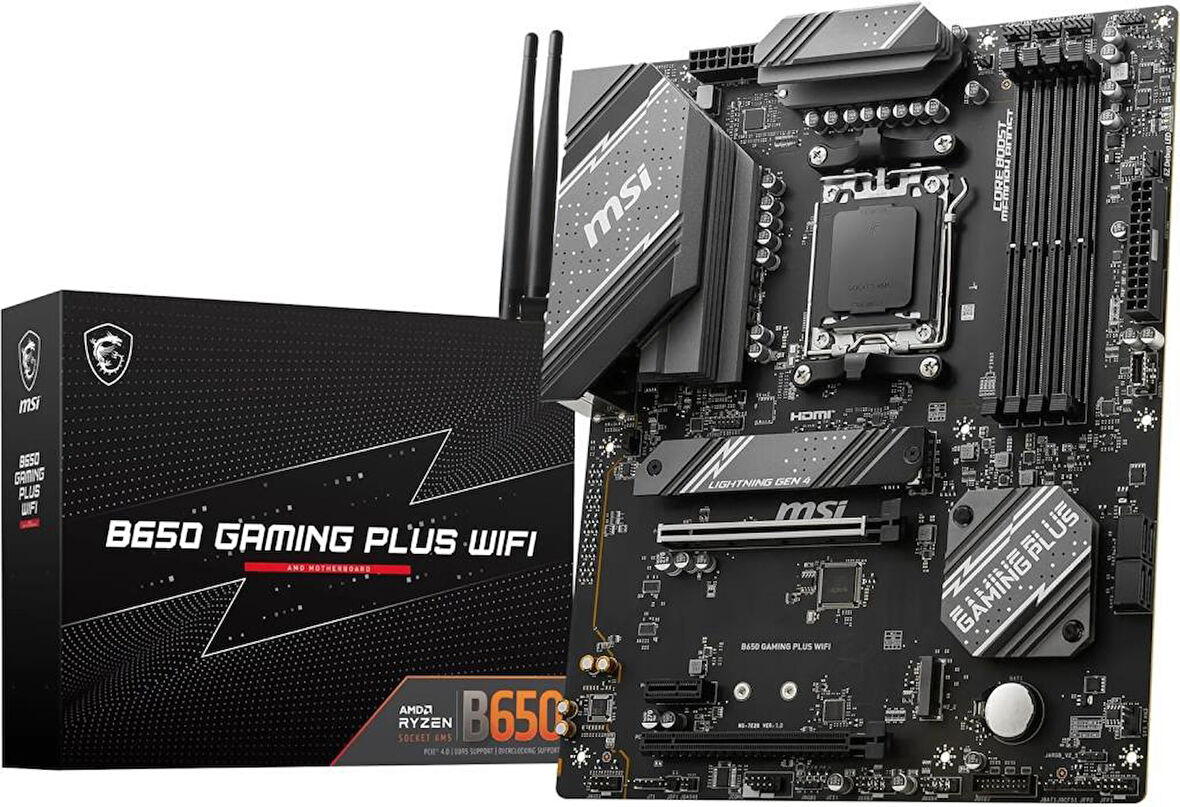 MSI B650 Gaming Plus Wi-Fi AMD AM5 DDR5 ATX Anakart - Outlet