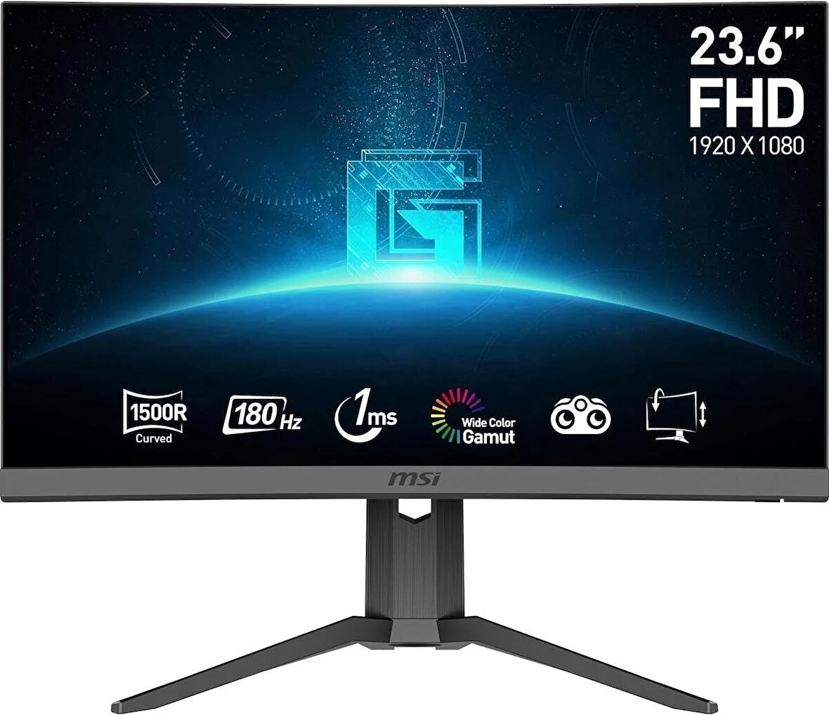 MSI G24C6P E2 23.6" FHD CURVE 1500R VA 180HZ 1MS ADAPTIVE-SYNC GAMING MONITOR