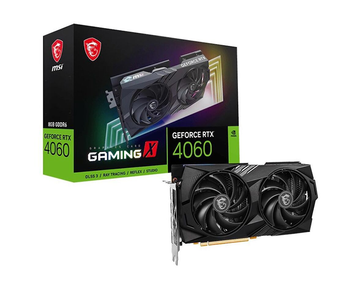 MSI GAMING X RTX 4060 128 Bit GDDR6 8 GB Ekran Kartı