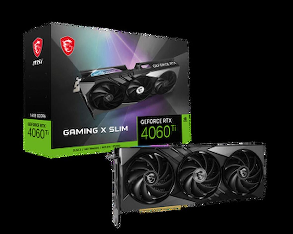 MSI GAMING X SLIM RTX 4060 Ti 128 Bit GDDR6 16 GB Ekran Kartı