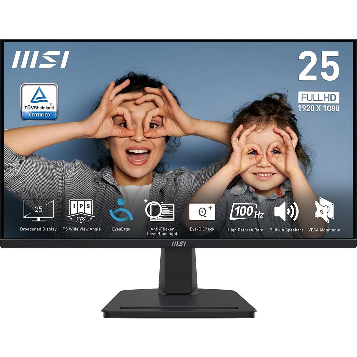 MSI PRO MP251 25" FHD IPS 100HZ 1MS FLAT ANTI-GLARE  MONITOR