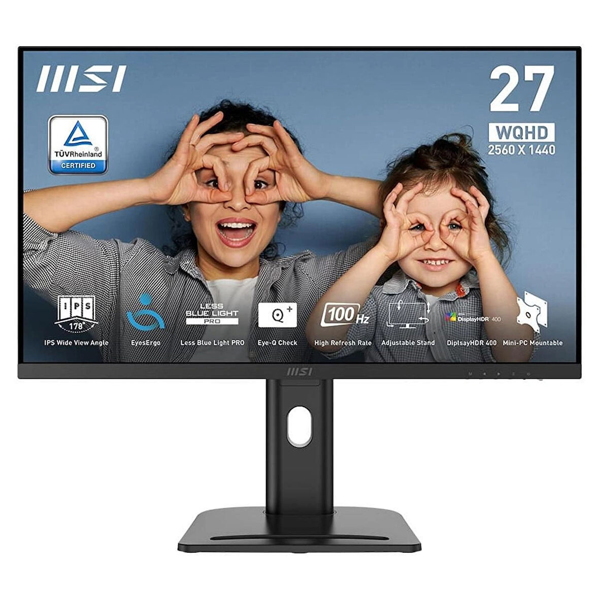 MSI Pro MP273QP E2 27 inç 100Hz 1ms 2K WQHD Adaptive Sync IPS Pivot Monitör