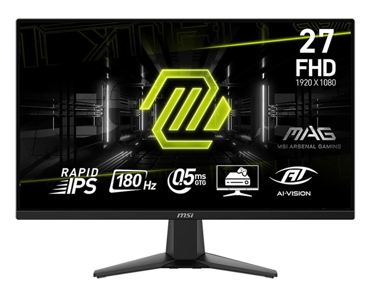 MSI MAG 275F 27" 0.5 MS 180 Hz Adaptive Sync Full HD Rapid IPS LED Monitör