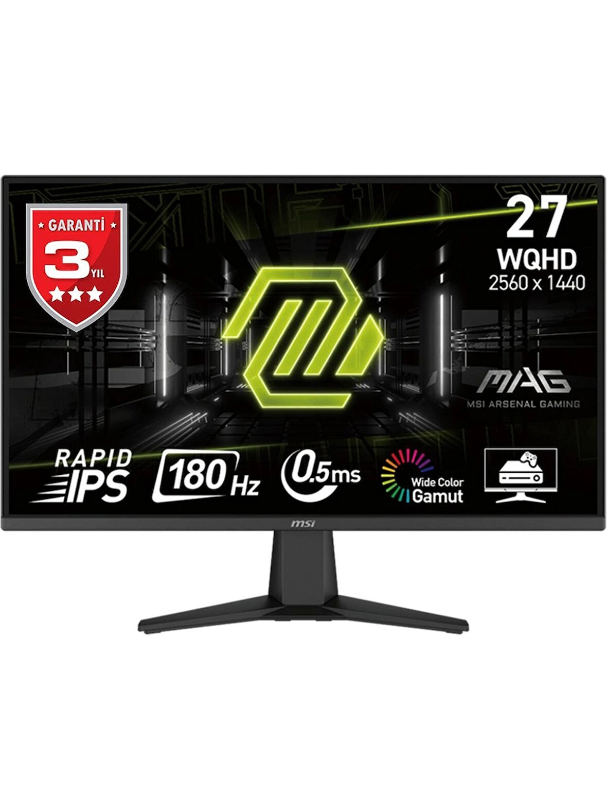 Msı 27" Mag 275QF 2560X1440(WQHD) IPS 180HZ 1ms Gamıng Monıtor