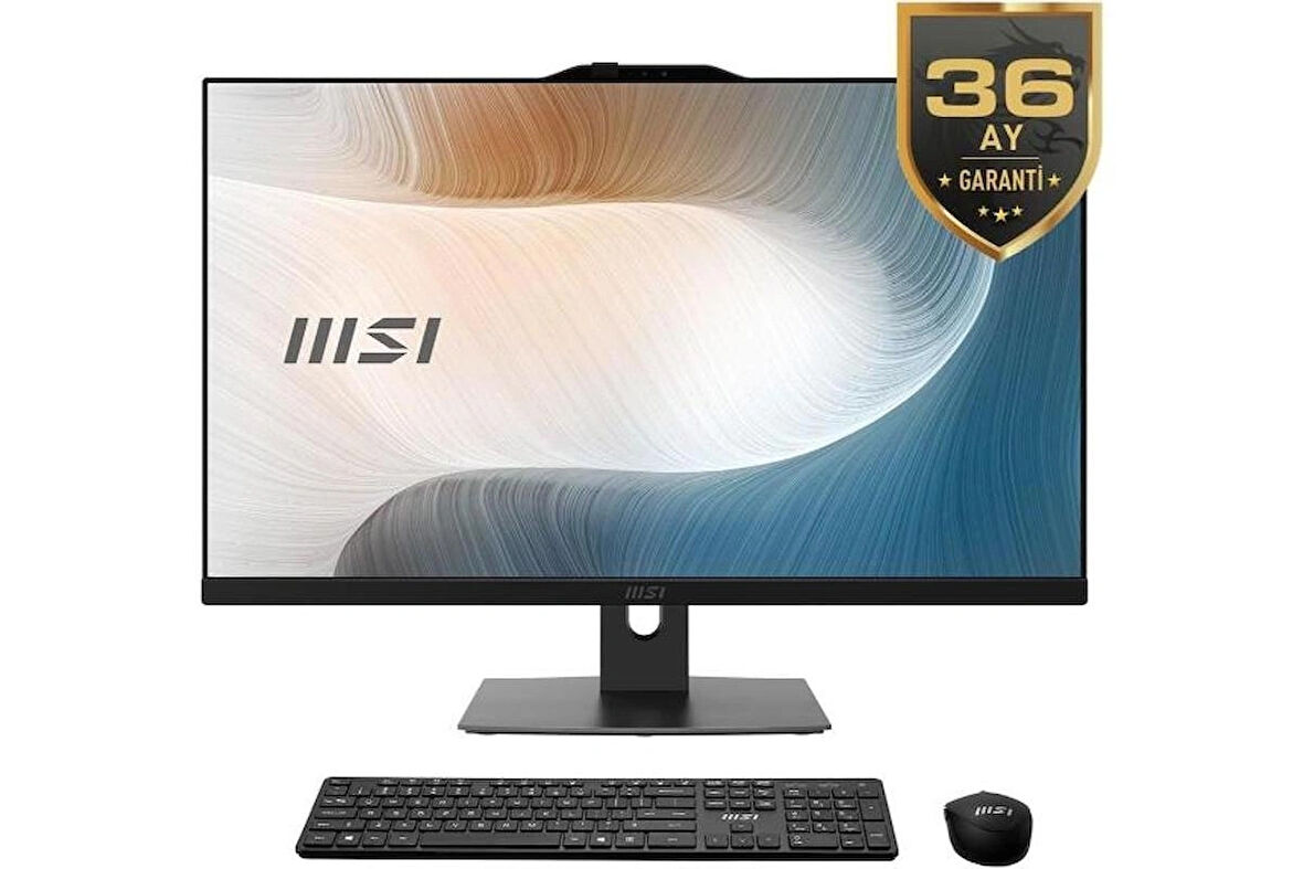 MSI MODERN AM272P 12M-861EU I5-1235U 8GB DDR4 512GB SSD 27'' FHD  W11PRO SIYAH AIO 