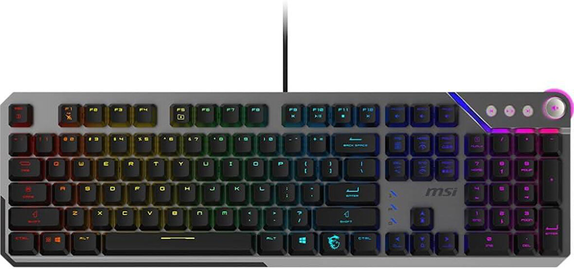 MSI Strike 600 RGB Kablolu Mekanik Oyuncu Klavyesi  Teşhir