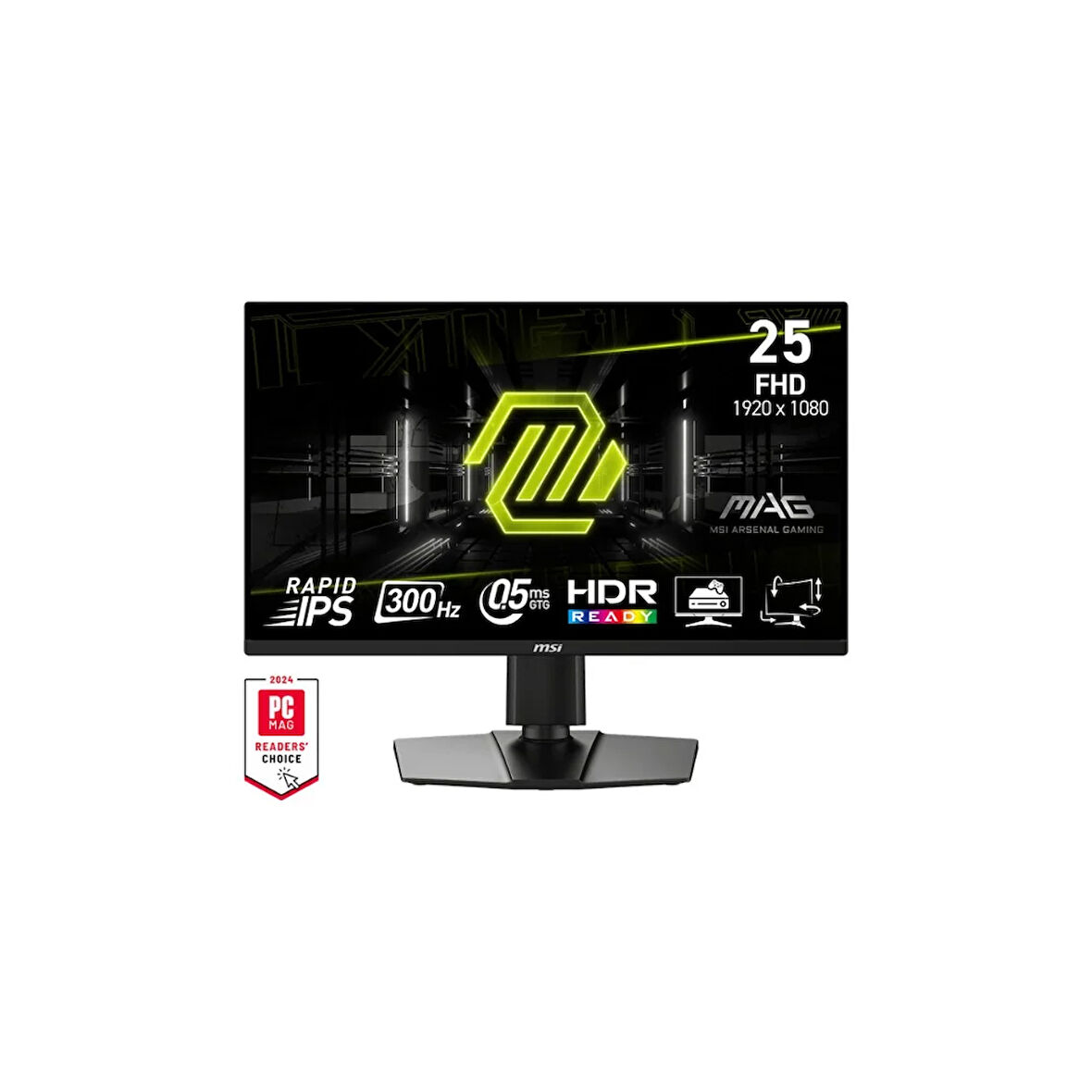 MSI MAG 255PXF 24.5 1920x1080 FHD 300Hz 0.5ms HDMI DP FreeSync Premium IPS Gaming Monitör