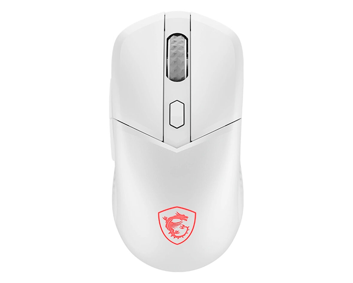 MSI Versa 300 Wireless Beyaz RGB Şarjlı Optik Kablolu/Kablosuz Oyuncu Mouse