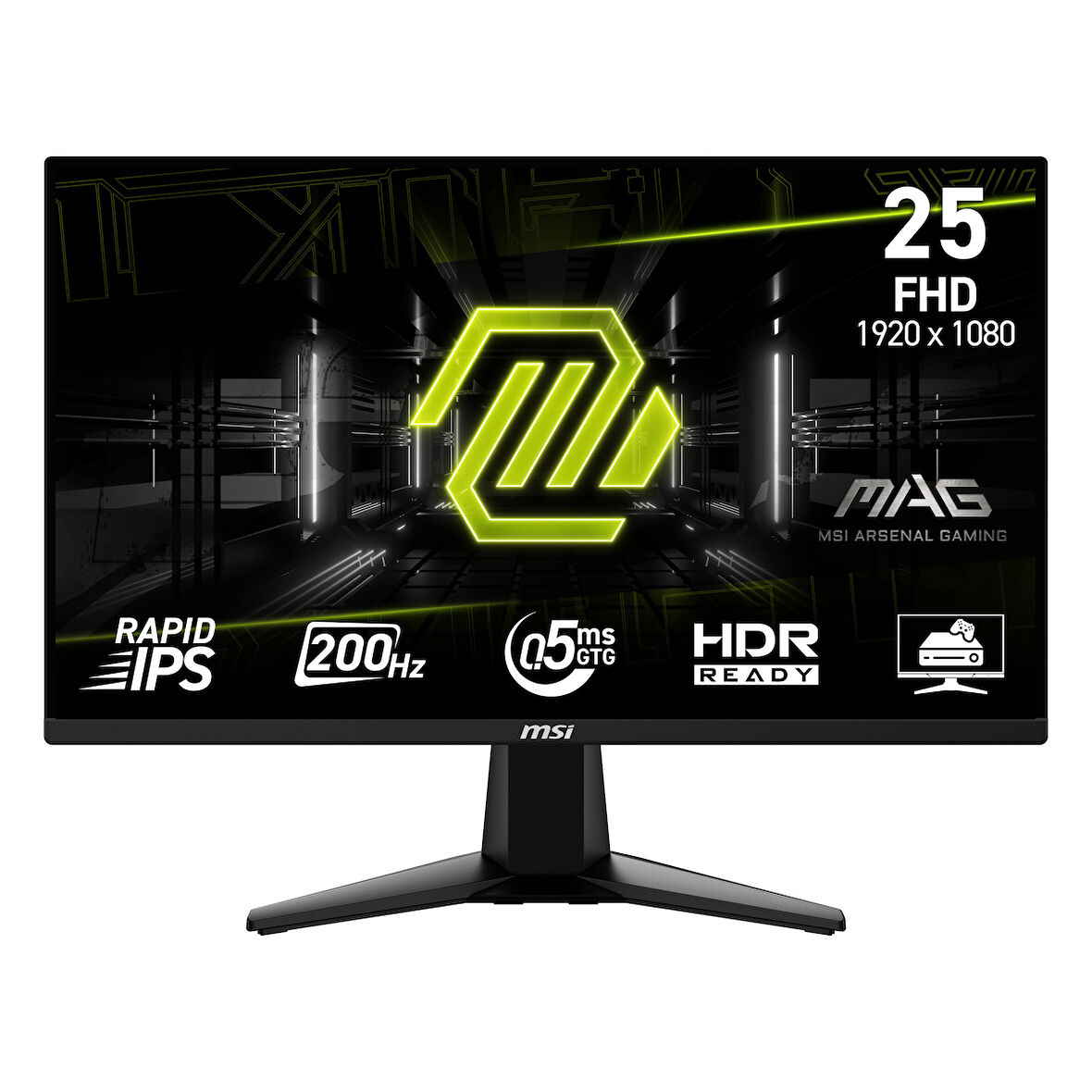 MSI MAG E20 255F 24.5" 200Hz 0.5Ms HDMI+DP HDR FullHD FreeSync IPS Vesa Monitör