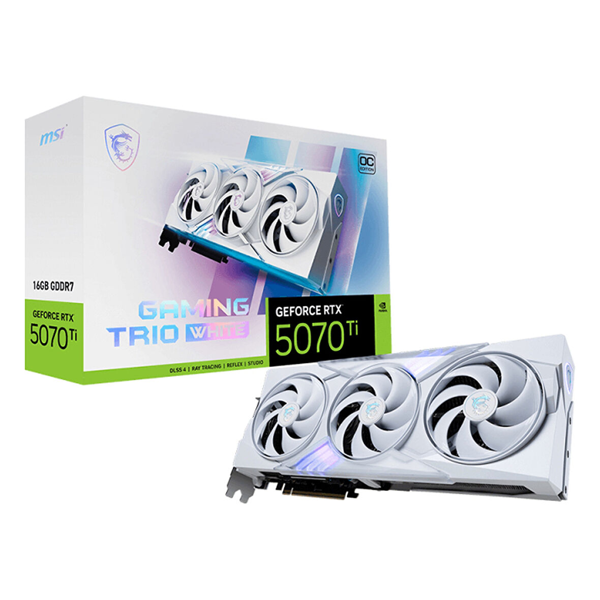 MSI Gaming Trio White GeForce RTX 5070 Ti OC 16GB GDDR7 256Bit HDMI/DP Ekran Kartı