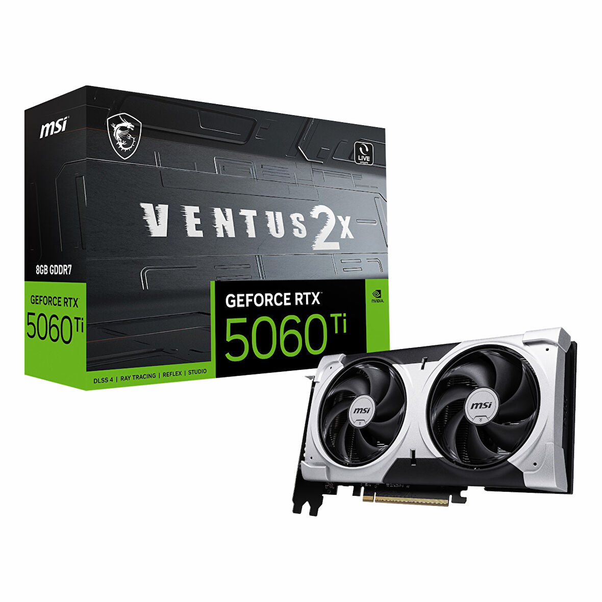 MSI Ventus 2X Plus GeForce RTX 5060 Ti 8GB GDDR7 128Bit HDMI/DP Ekran Kartı