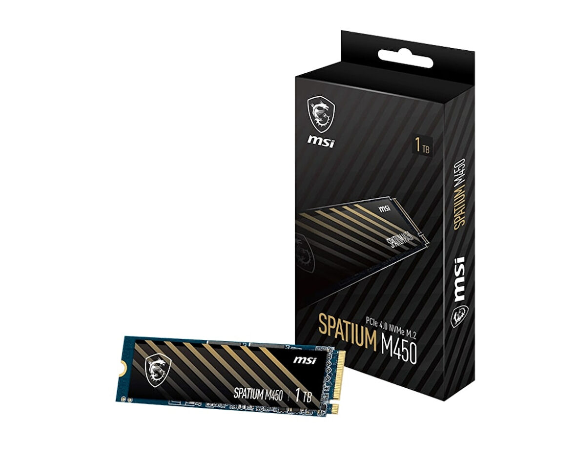 MSI Spatium M450 500GB V1 3600/2000MB/s PCIe 4.0 NVMe M.2 SSD Disk