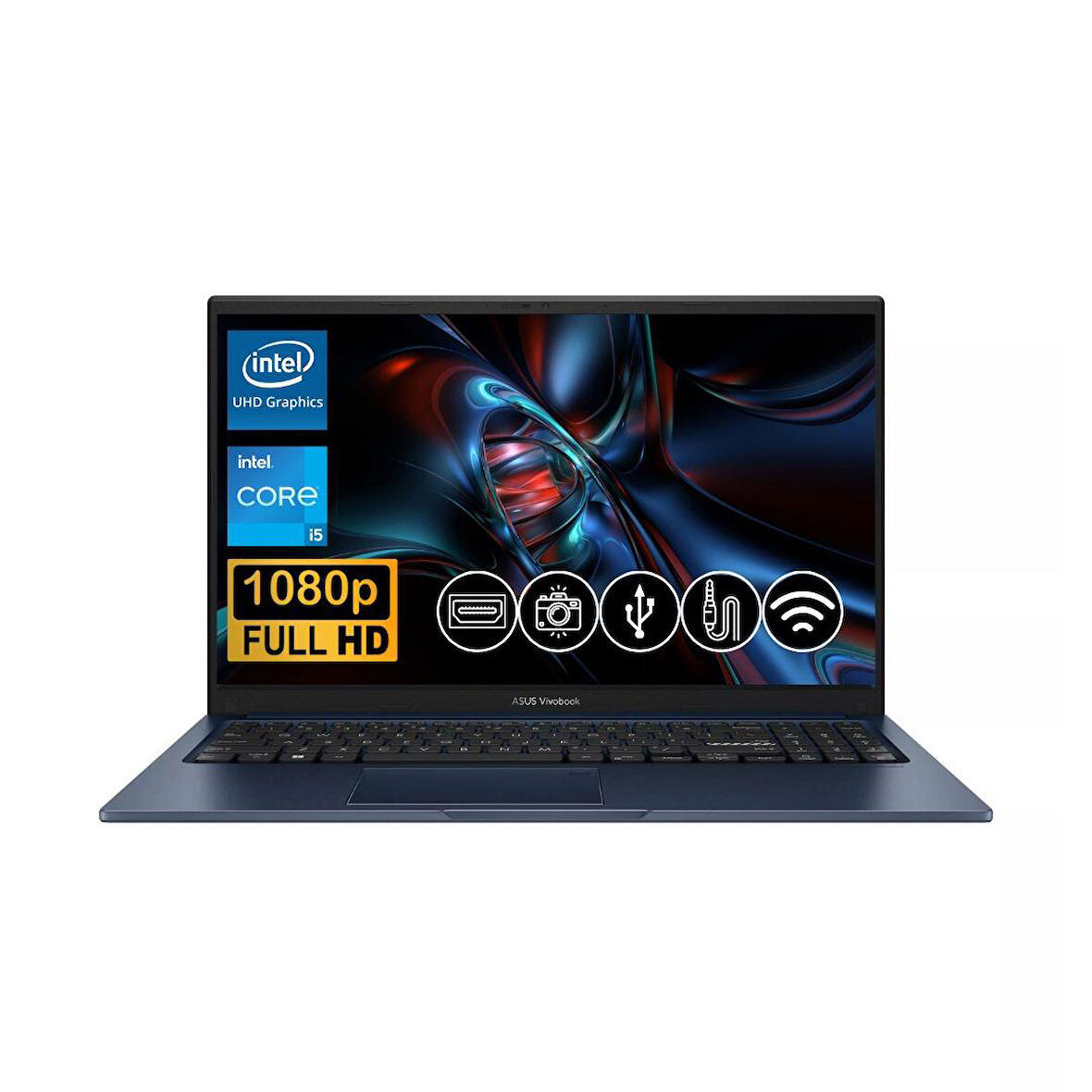 Asus Vivobook 15  i5-1334U 8GB 128 GB M.2 SSD X1504VA-NJ2405 ATL1 15.6" Fdos Taşınabilir Bilgisayar