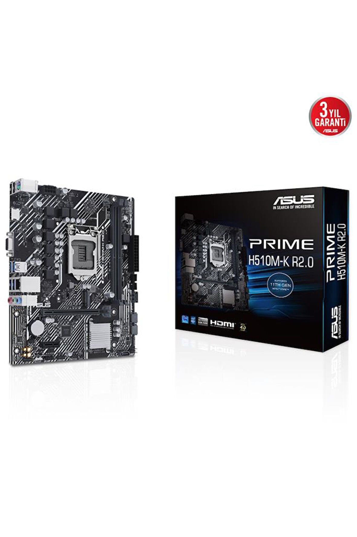 Asus Prime H510M-K Intel LGA1200 DDR4 Micro ATX Anakart Outlet