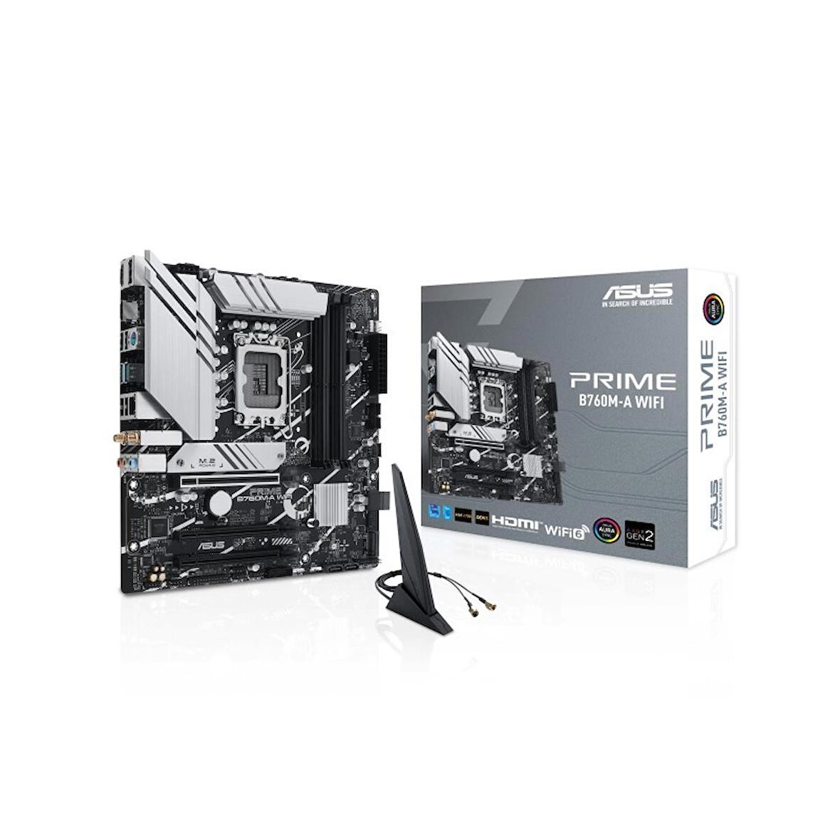 Asus B760M-A Intel B760 LGA 1700 DDR5 7200 MHz Gaming Anakart