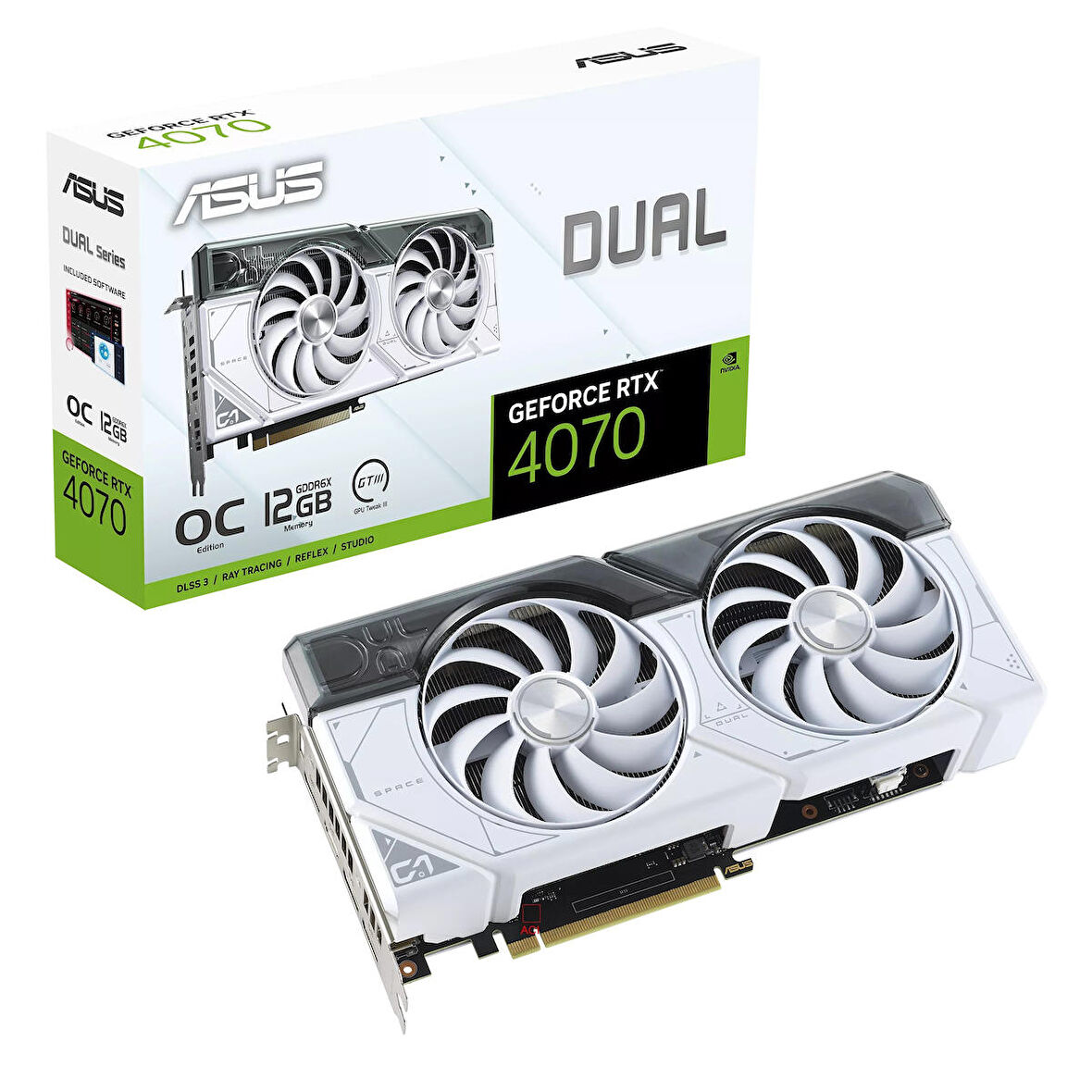 Asus Dual White RTX 4070 192 Bit GDDR6X 12 GB Ekran Kartı