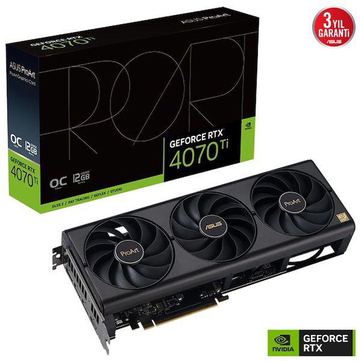 Asus ProArt RTX 4070 Ti 192 Bit GDDR6X 12 GB Ekran Kartı