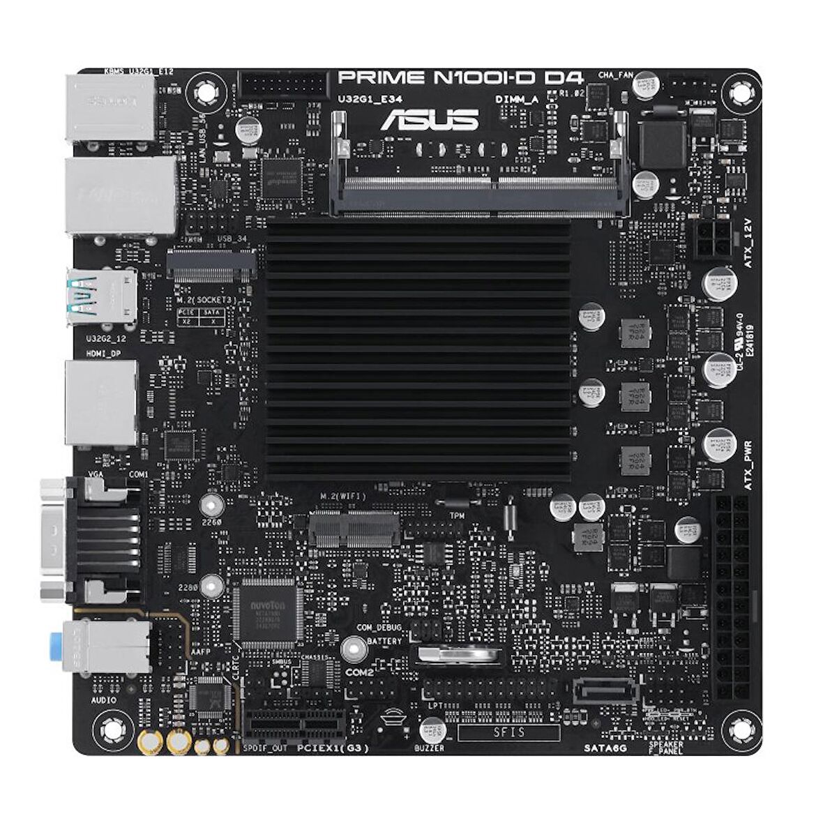 Asus MB PRIME N100I-D D4-CSM DDR4 3200 MHz Masaüstü Anakart
