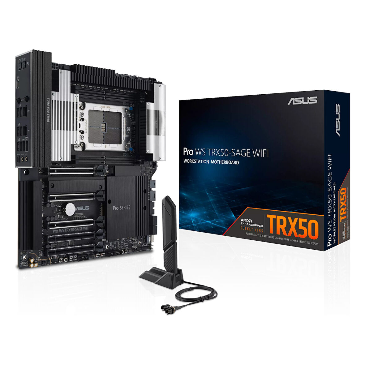 Asus Pro WS TRX50-Sage WiFi DDR5 (6400MHz)OC M.2 USB-C PCIe 5.0 TR5 CEB Anakart