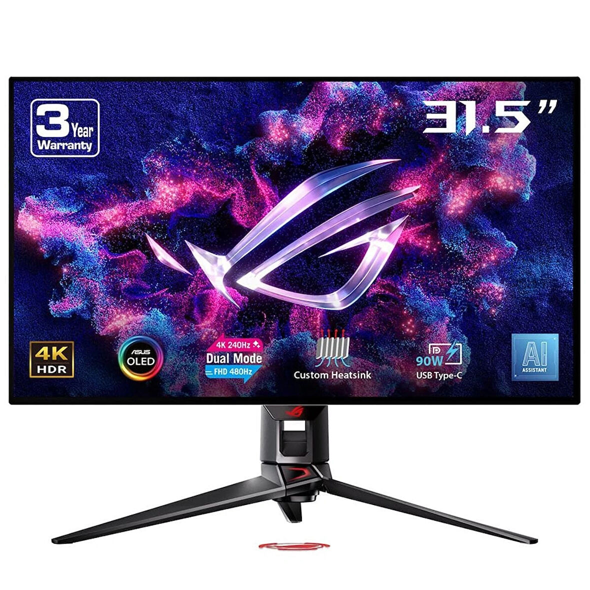 ASUS ROG Swift OLED PG32UCDP 31.5 inç 480Hz 0.03ms 4K Full HD G-Sync WOLED Gaming Monitör