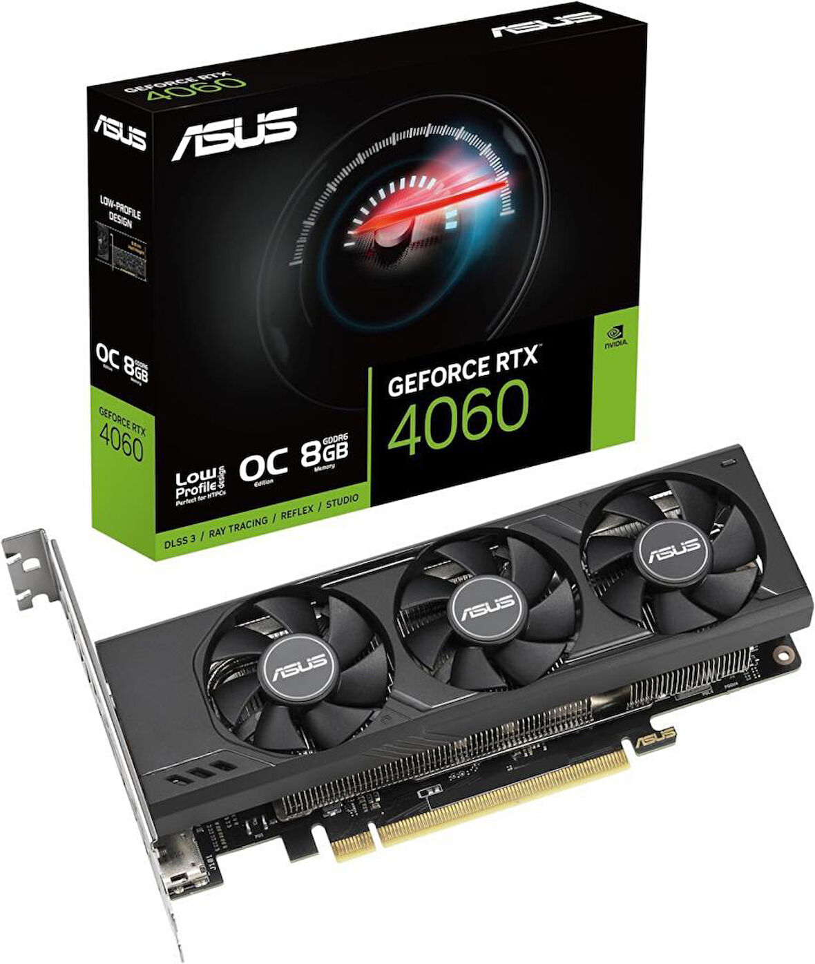 Asus RTX 4060 LP BRK OC Edition RTX4060-O8G-LP-BRK 128 Bit GDDR6 8 GB Ekran Kartı