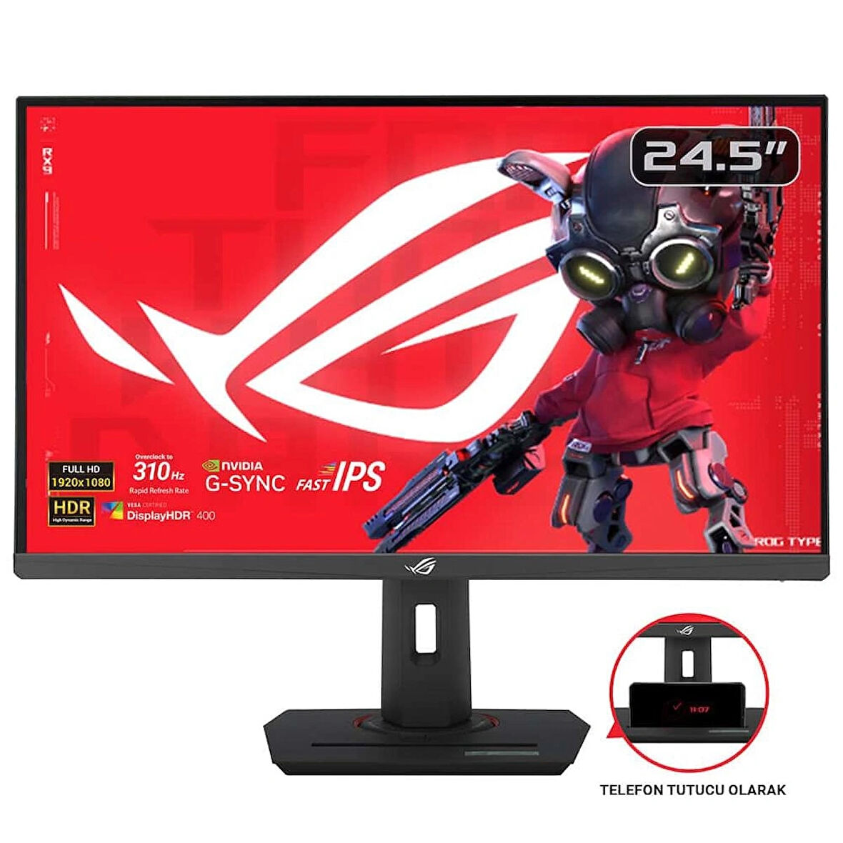 ASUS ROG Strix XG259CMS 24.5 inç 310Hz(OC) 1ms Full HD G-Sync Fast IPS Gaming Monitör