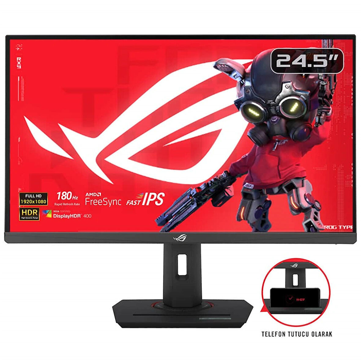 ASUS ROG Strix XG259CS 24.5 inç 180Hz 1ms Full HD Adaptive Sync Fast IPS Pivot Gaming Monitör