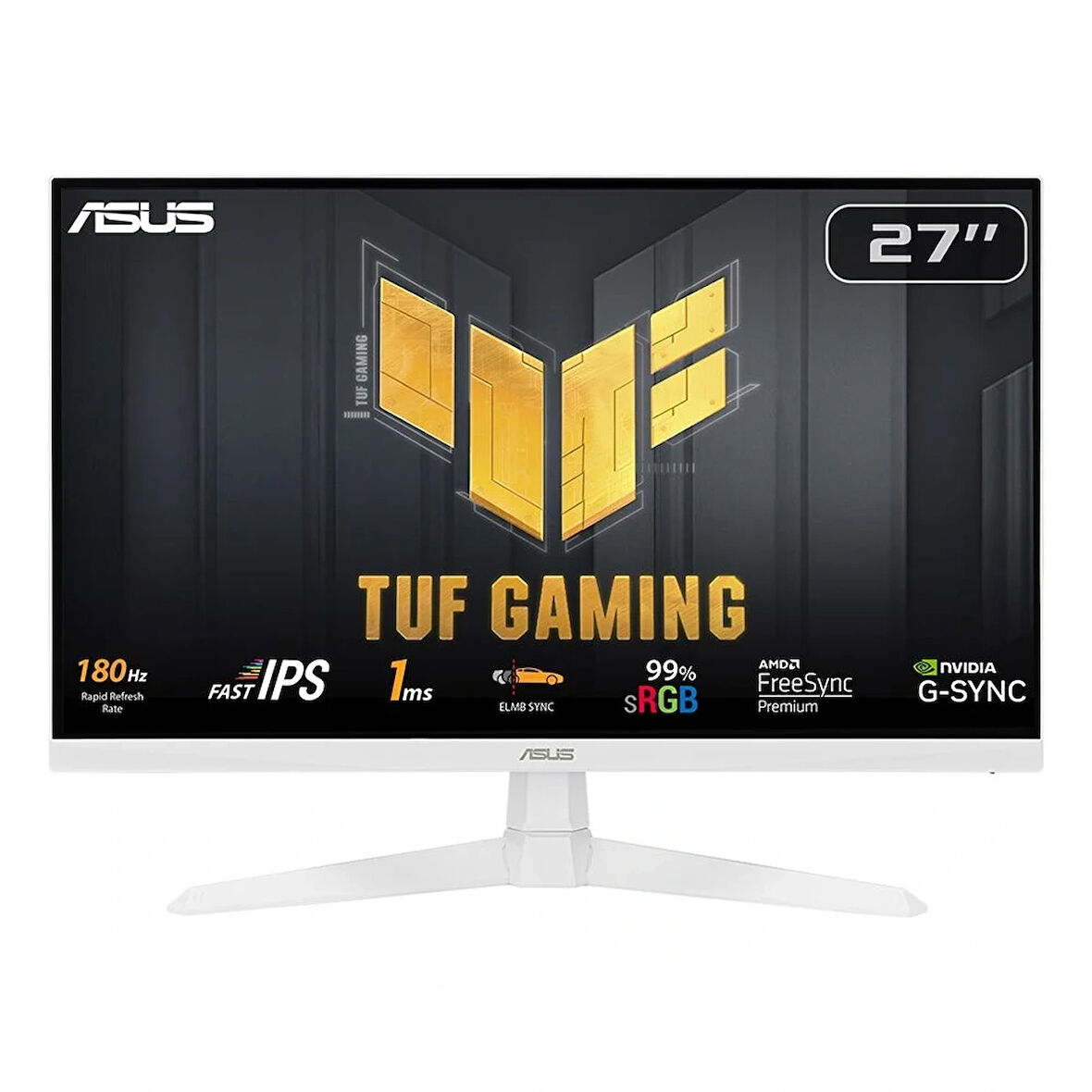 ASUS TUF Gaming VG279Q3A-W 27 inç 180Hz 1ms Full HD Adaptive Sync Fast IPS Beyaz Gaming Monitör